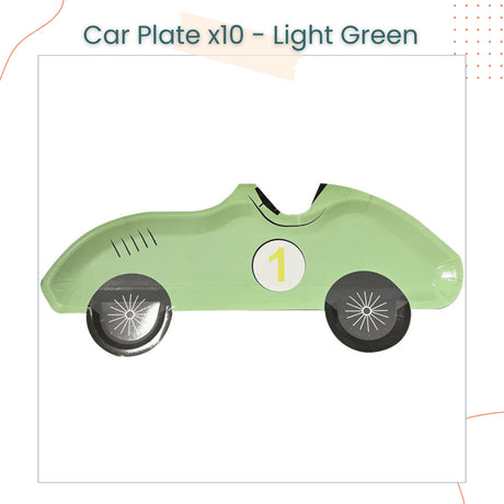 Vintage Racing Car Theme Plates Disposable Tableware for Events Birthday Party
