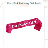 Blue Pink Theme Birthday Girl and Birthday Boy Sash Badge For Birthday Accessories