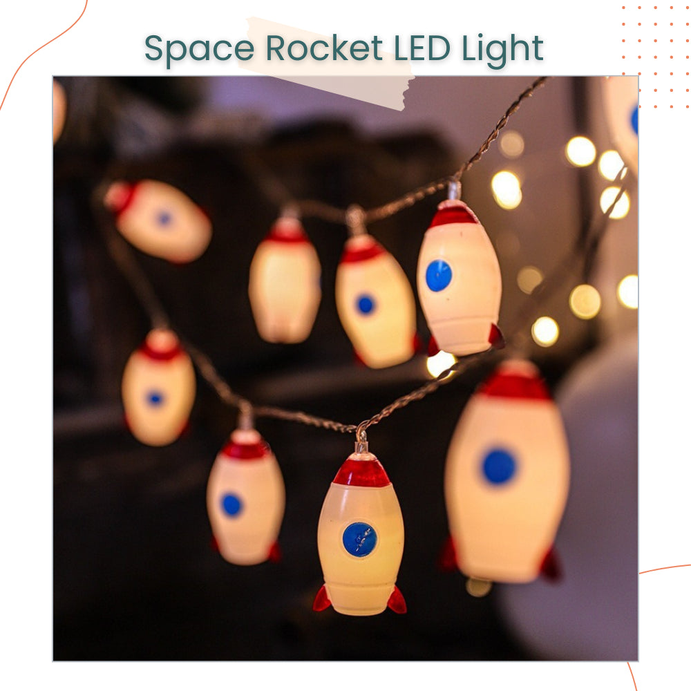 Space Astronaut Garland Light for Birthday Party Decoration