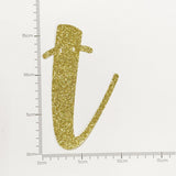Happy Birthday Banner Custom Cursive Glitter Gold Script Font Banner