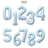 40 inch number balloon baby blue number balloon for birthday party decoration