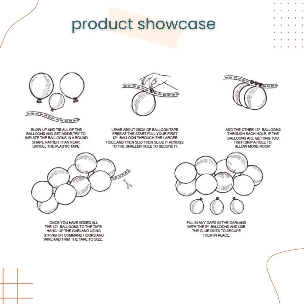 Balloon Garland Kit DIY Arch Party Decoration Helium Children Balloon Strip Balloons