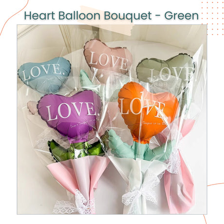 Teacher's Day Mother's Day Women's Day Gift Heart Balloon Follower Bouquet