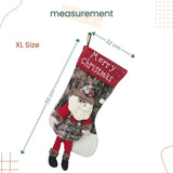 Cute Hanging Christmas Stocking Gift Bag Candy Bag