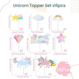 Everything Unicorn theme birthday decoration balloon banner tableware
