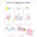 Everything Unicorn theme birthday decoration balloon banner tableware