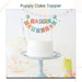Puppy Theme Decoration Banner Cake Topper for Birthday Party