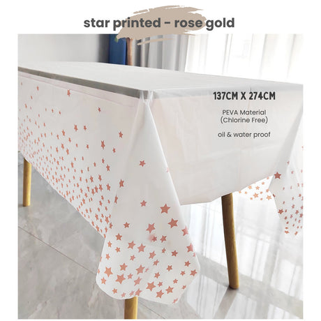 Disposable table cloth Waterproof table cover for birthday party wedding events