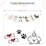 Puppy Theme Decoration Banner Cake Topper for Birthday Party