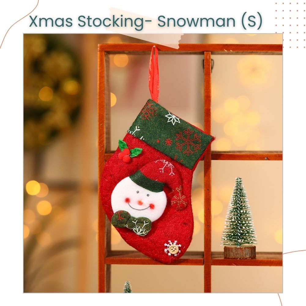 Cute Hanging Christmas Stocking Gift Bag Candy Bag