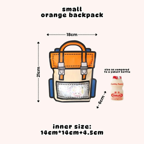 Creative Schoolbag Shape Claw Machine Design Ziplock Goodie Bag