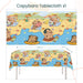 Capybara Theme Disposable Tableware Plates Cups Cutlery for Birthday Party