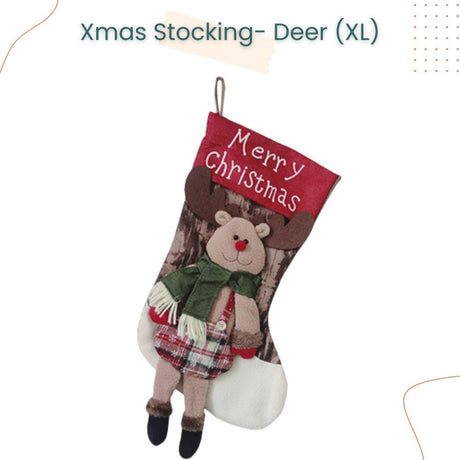 Cute Hanging Christmas Stocking Gift Bag Candy Bag