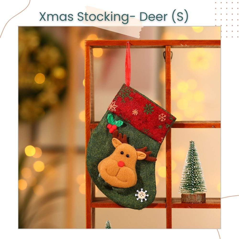 Cute Hanging Christmas Stocking Gift Bag Candy Bag