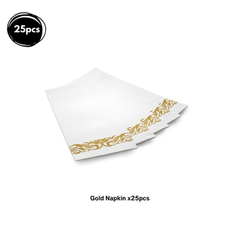 Premium Disposable tableware Cutlery Plates Cups and Napkin Package Birthday Wedding Party buffet