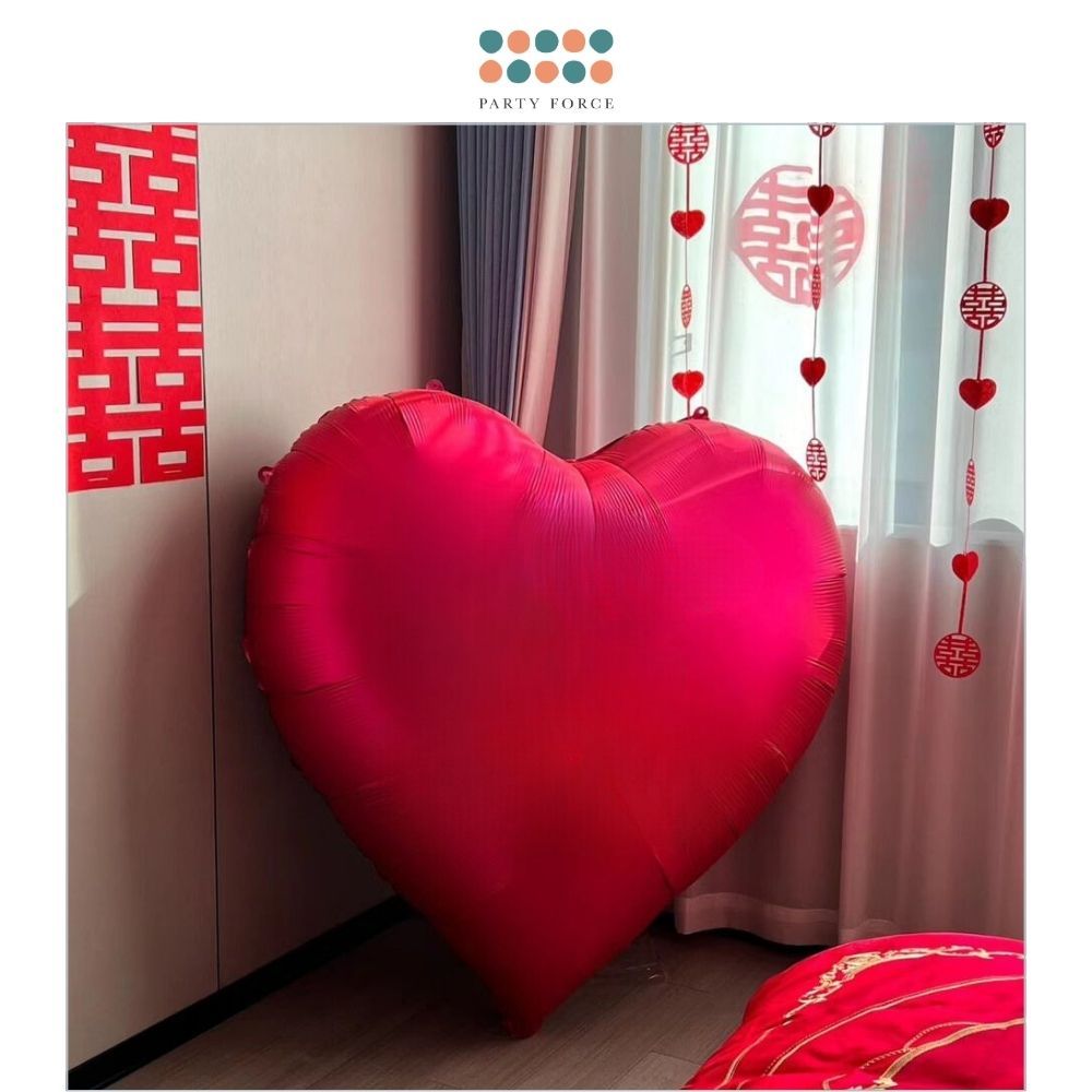 63inch Extra Large Heart Shaped Foil Balloon for Proposal Wedding Birthday Decoration Photo Props