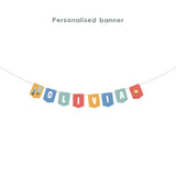 Personalised Transport Vehicle Party Decoration Personalized Birthday Banner Cake Topper Cupcake Topper Customise