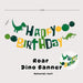 Personalised Dinosaur Theme Birthday Balloon Party Balloon Banner Decoration