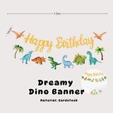 Personalised Dinosaur Theme Birthday Balloon Party Balloon Banner Decoration