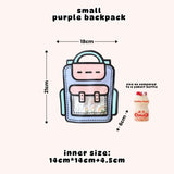 Creative Schoolbag Shape Claw Machine Design Ziplock Goodie Bag