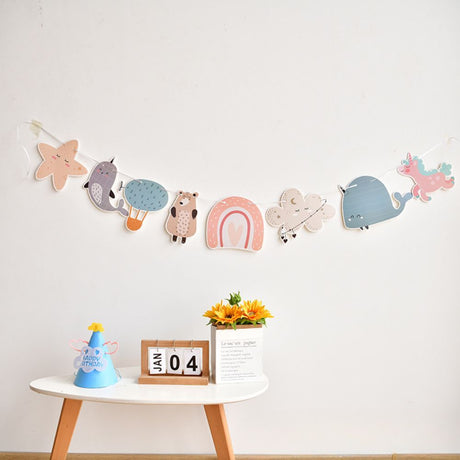 [SG Instock] Decorative Happy Birthday Banner Garland Triangle Flag Bunting for Party Decoration