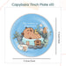 Capybara Theme Disposable Tableware Plates Cups Cutlery for Birthday Party