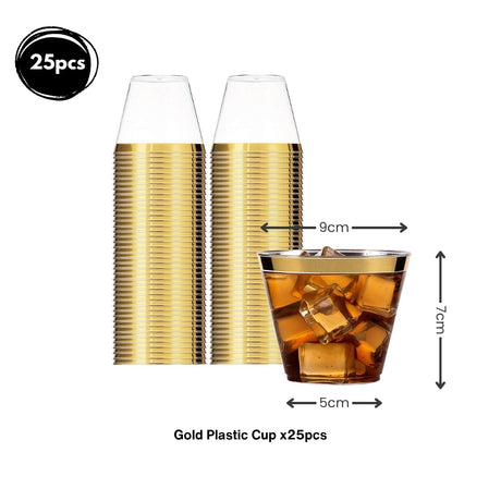 Premium Disposable tableware Cutlery Plates Cups and Napkin Package Birthday Wedding Party buffet