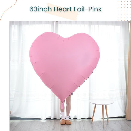 63inch Extra Large Heart Shaped Foil Balloon for Proposal Wedding Birthday Decoration Photo Props