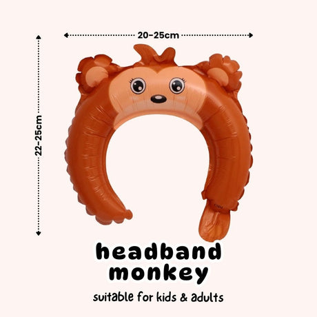 Handheld Balloon Headband Balloon Cartoon Cheering Stick Balloon Gift