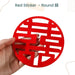 囍 Chinese Word Red Theme Big Happiness Sticker 10pcs Set for Chinese Wedding Decoration