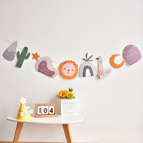[SG Instock] Decorative Happy Birthday Banner Garland Triangle Flag Bunting for Party Decoration