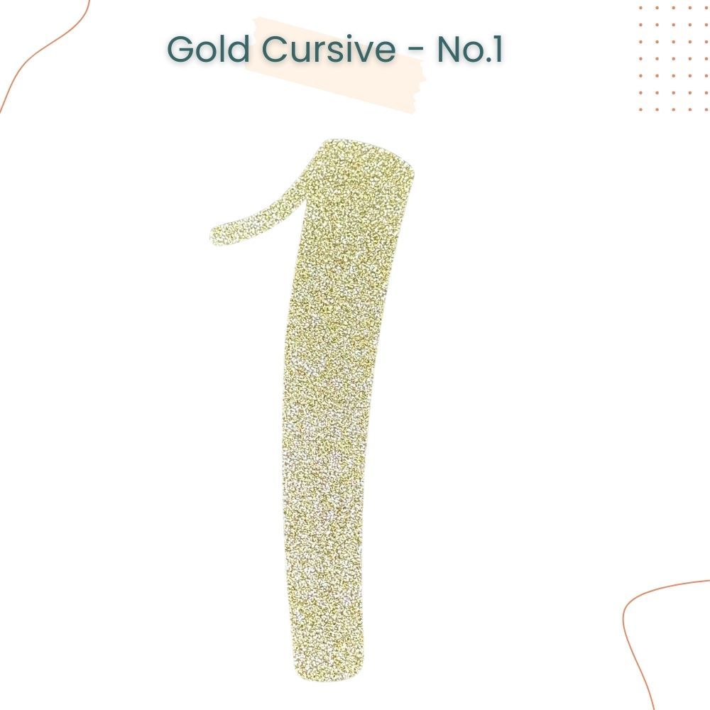 Happy Birthday Banner Custom Cursive Glitter Gold Script Font Banner