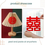 囍 Chinese Word Red Theme Big Happiness Sticker 10pcs Set for Chinese Wedding Decoration