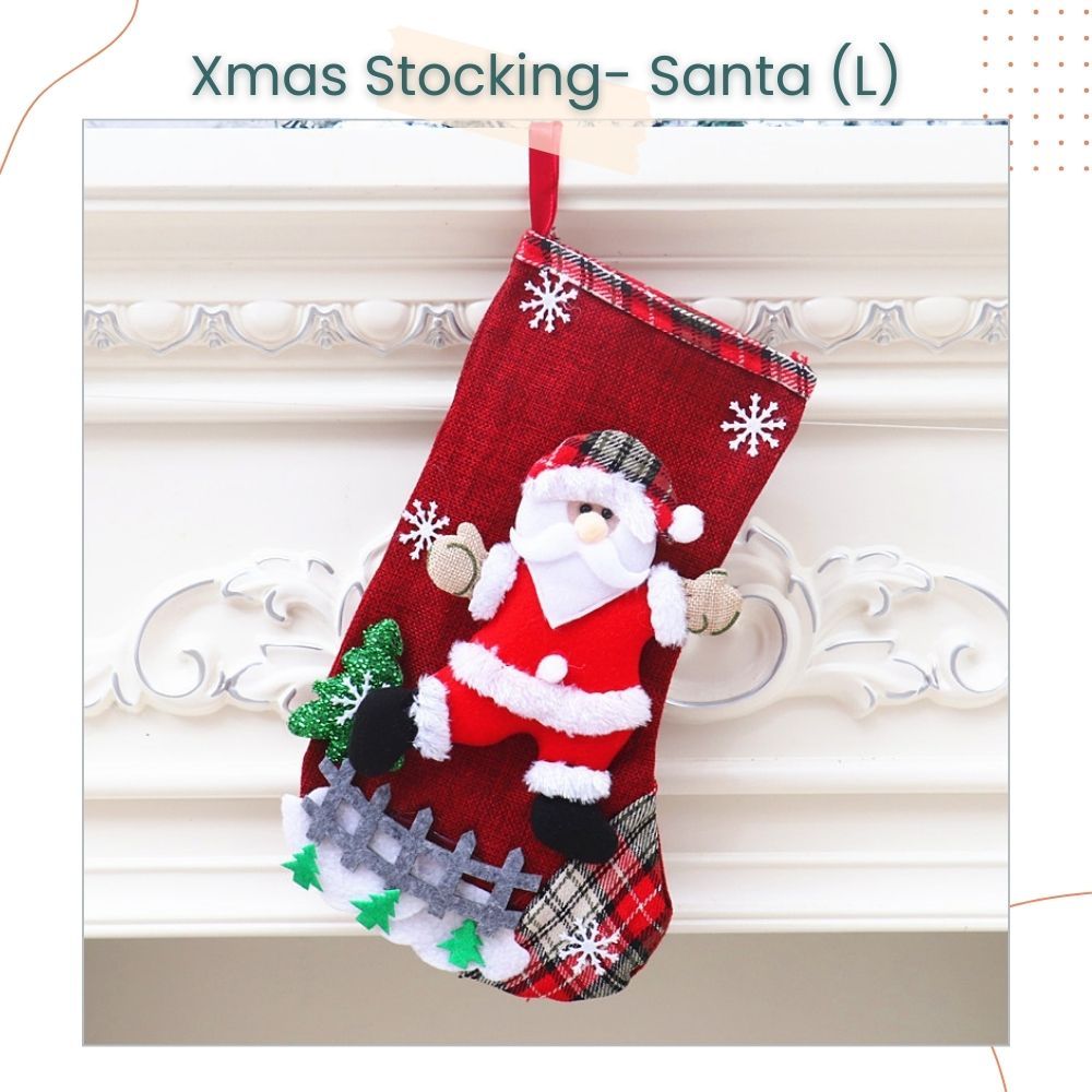 Cute Hanging Christmas Stocking Gift Bag Candy Bag