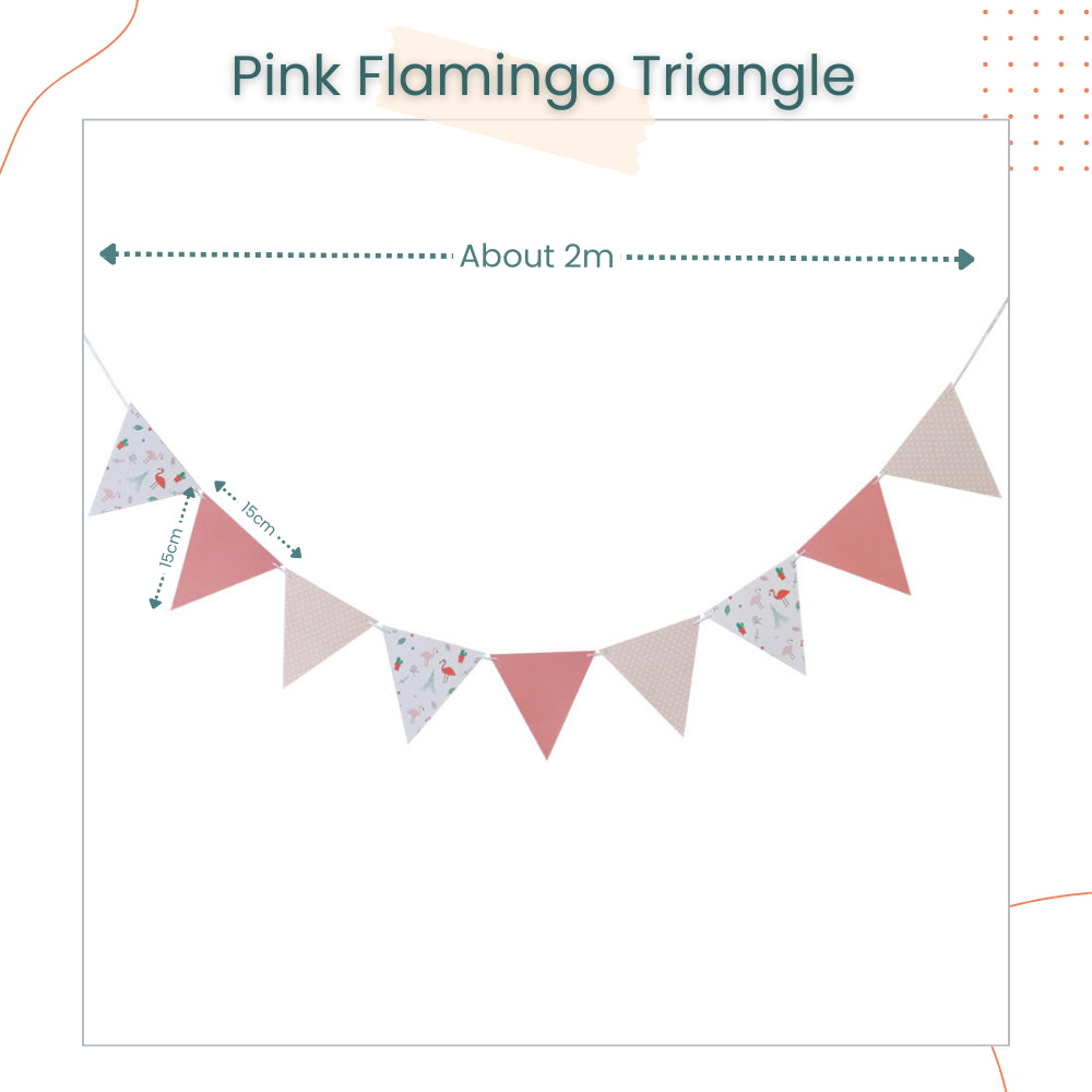[SG Instock] Decorative Happy Birthday Banner Garland Triangle Flag Bunting for Party Decoration
