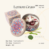 [SG Instock] Scented Candle Natural Soy Wax Dried Flower Handmade Aromatherapy Tin Can Candle Gift