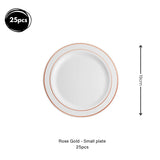 Premium Disposable tableware Cutlery Plates Cups and Napkin Package Birthday Wedding Party buffet