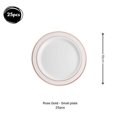 Premium Disposable tableware Cutlery Plates Cups and Napkin Package Birthday Wedding Party buffet