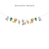 Personalised Safari Animal Party Decoration Personalized Birthday Banner Cake Topper Cupcake Topper Customise