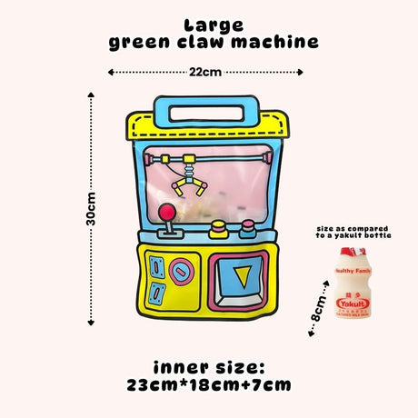Creative Schoolbag Shape Claw Machine Design Ziplock Goodie Bag