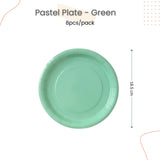 Disposable Paper Plate pastel Ice Cream Pastel Rainbow for Birthday Party