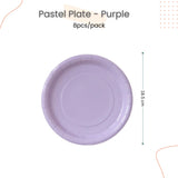 Disposable Paper Plate pastel Ice Cream Pastel Rainbow for Birthday Party