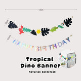 Personalised Dinosaur Theme Birthday Balloon Party Balloon Banner Decoration