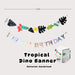 Personalised Dinosaur Theme Birthday Balloon Party Balloon Banner Decoration