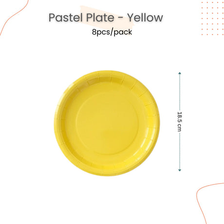 Disposable Paper Plate pastel Ice Cream Pastel Rainbow for Birthday Party