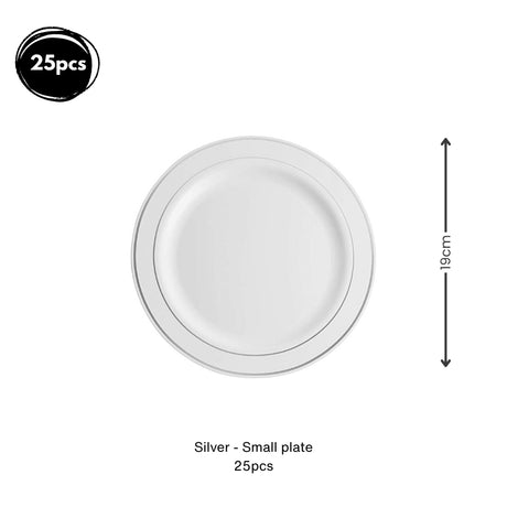 Premium Disposable tableware Cutlery Plates Cups and Napkin Package Birthday Wedding Party buffet