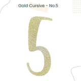 Happy Birthday Banner Custom Cursive Glitter Gold Script Font Banner