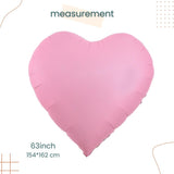 63inch Extra Large Heart Shaped Foil Balloon for Proposal Wedding Birthday Decoration Photo Props