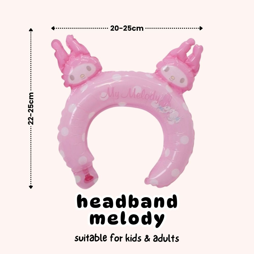 Handheld Balloon Headband Balloon Cartoon Cheering Stick Balloon Gift