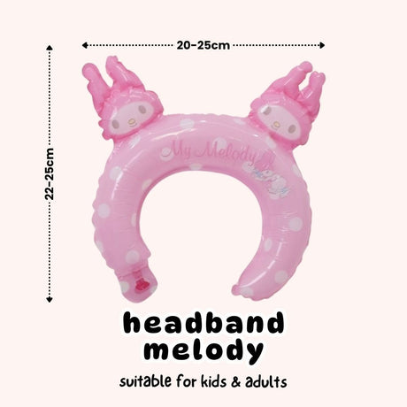 Handheld Balloon Headband Balloon Cartoon Cheering Stick Balloon Gift